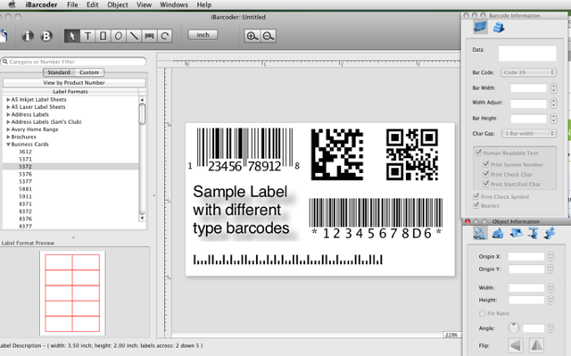 Company releases barcode generator for mac